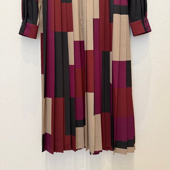 Hobbs Long Sleeve Dress New NWT 8 Multi-Colored - Picture 8 of 11